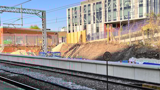 Salford Crescent third platform: the story so far: Salford crescent progress April 2025